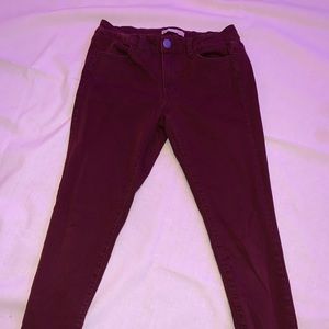 Burgundy Jeggings